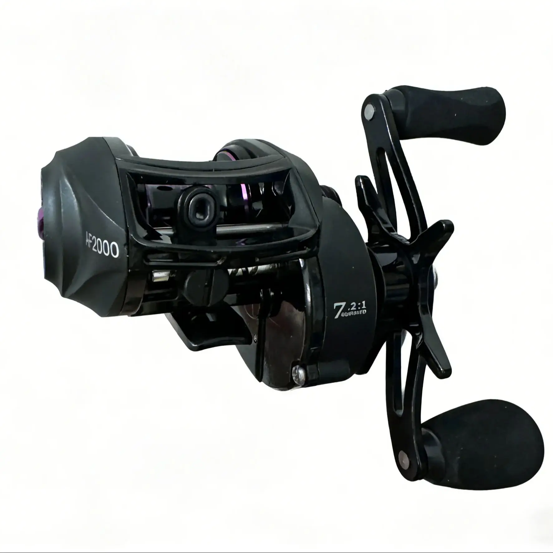 Metallspule Max Drag 8 kg Baitcasting Angelrolle Salzwasser/Süßwasser Barsch Hecht 7,2:1 Angelspule