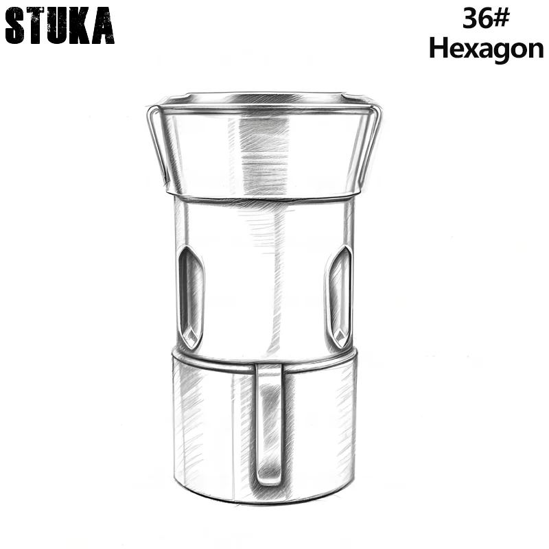 

Hexagon Hole 36# Type CNC lathe Back Pull collet Spring Steel High Precision Chuck