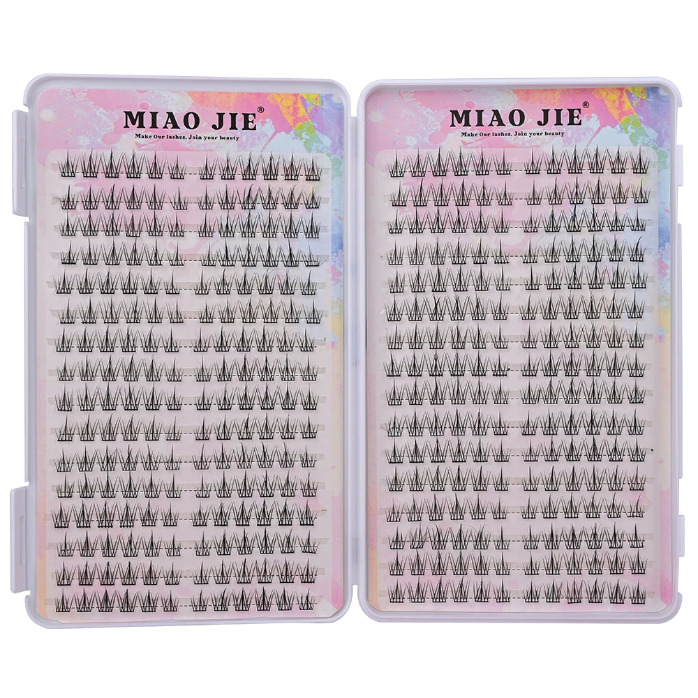 MJ 32Rows 만화 속눈썹 속눈썹 책 고품질 클러스터 속눈썹 Manhua 속눈썹 엘프 메이크업 스트랜드 속눈썹 Y2K 속눈썹 Extensi