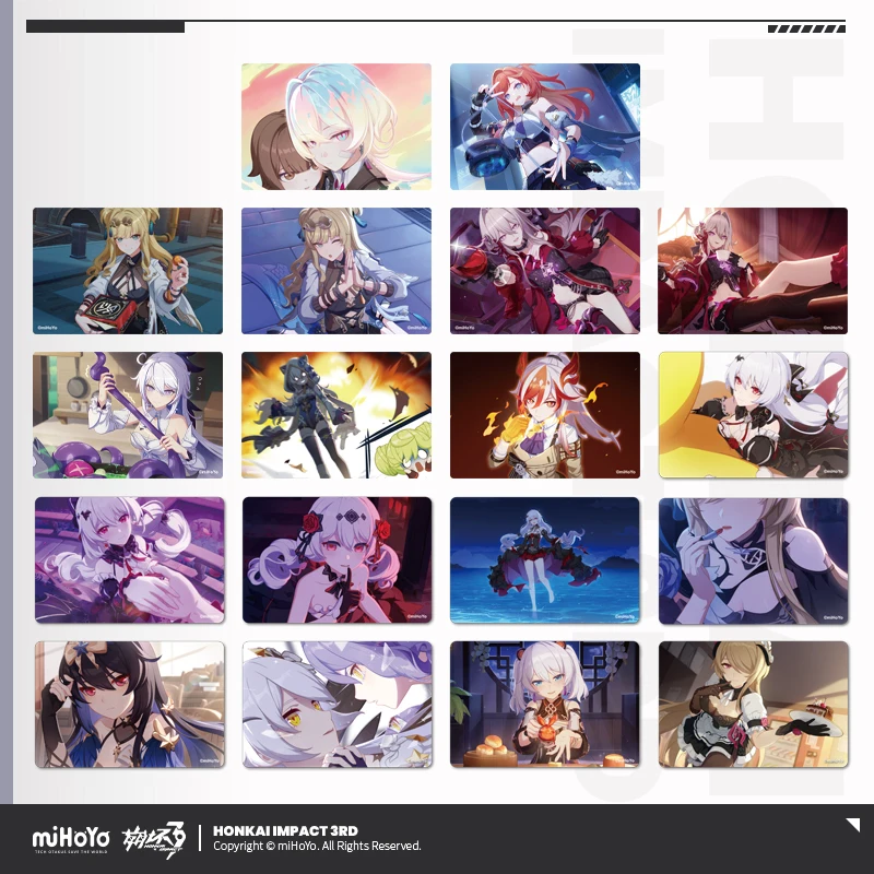 2025 Anime Game Honkai Impact 3 CG Series Raster Card Fu Hua Kiana Theresa Song Que Collection Card MiHoYo Gift