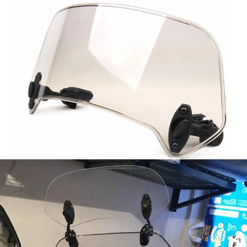 

Motorcycle Adjustable Windscreen Windshield Extension Spoiler Wind Deflector For TRK502 TRK502X BJ500 TNT 300 600 BN600