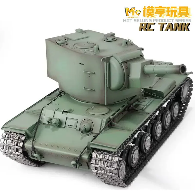 

Henglong танк с дистанционным управлением KV-2 большая электрическая военная модель игрушки для мальчиков с металлическими гусеницами игрушечный автомобиль