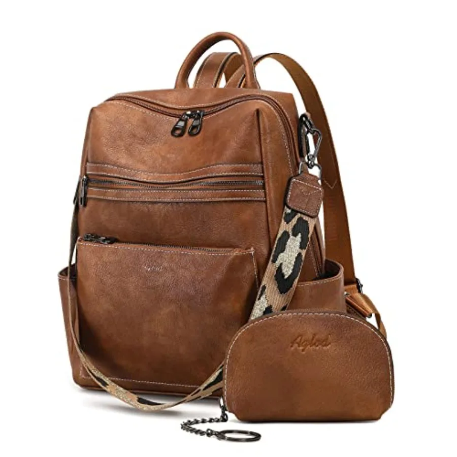 

Leather Backpack Purse for Women Designer Ladies Shoulder Bag Fashion Faux Work Travel Handbags