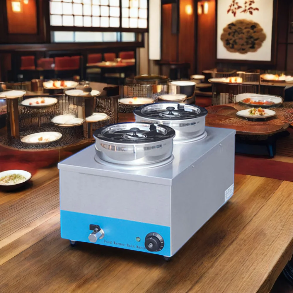 YYHC-OEM restaurant stainless steel hot pot tabletop food heater, food insulation furnace, electric heating soup bucket