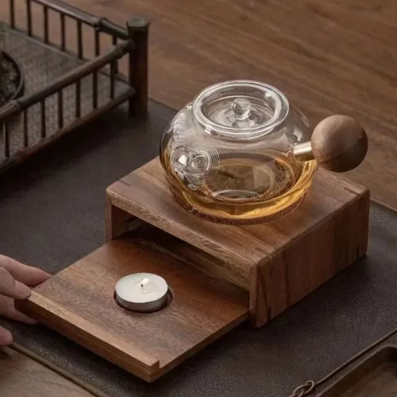 Walnut Warm stove Household candle heating Roasting stove Open flame Warm  Indoor tea maker Tea stove