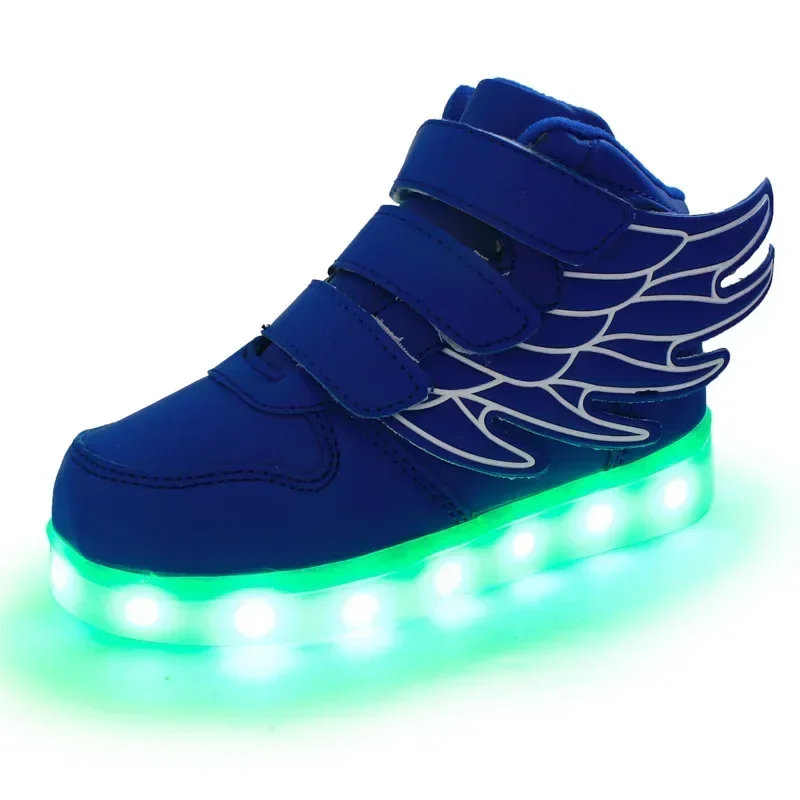 Zapatillas luminosas para niños y niñas, zapatos Led con suela luminosa iluminada, talla 25-37