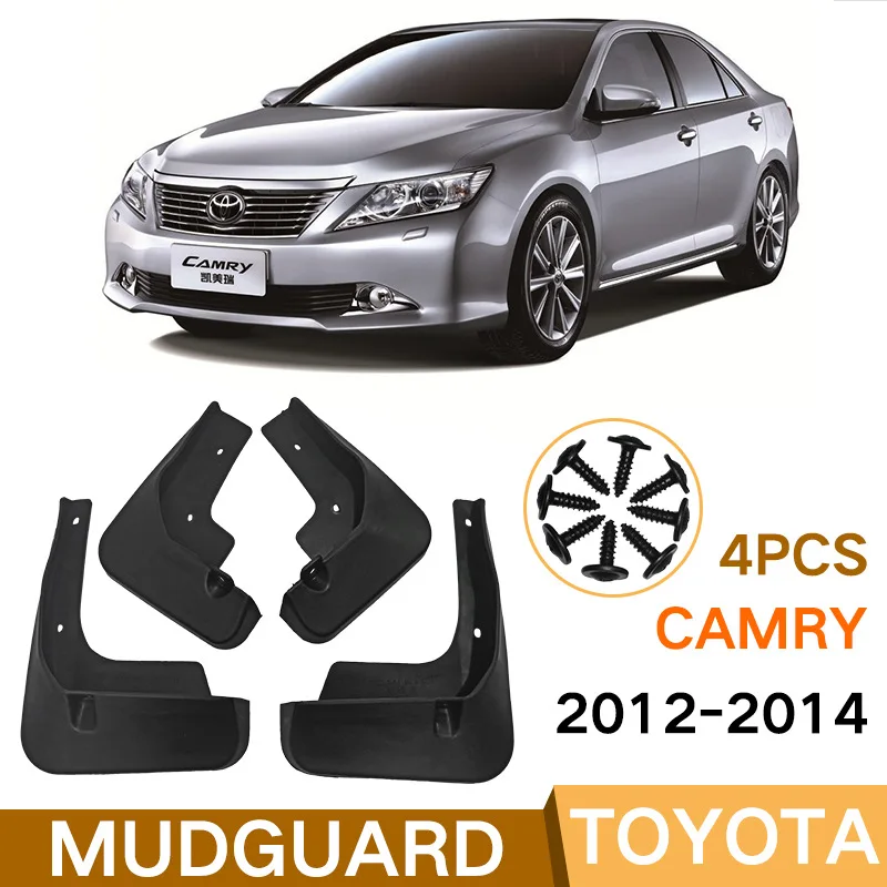 

For Toyota Camry 2012-2014 black car mudguard Reduce dust Resist tire dirt car accessories tools