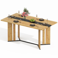 150cm, Scandinavian style, wooden dining table, oak grain, tabletop thickness 2.8cm, non-slip cushions, waterproof