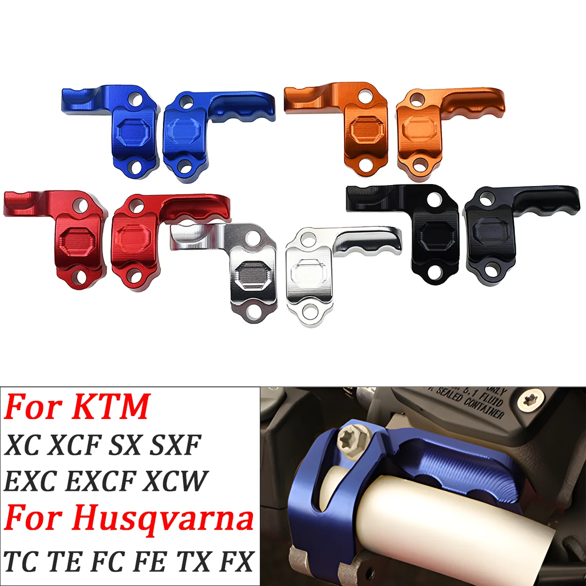 

For Husqvarna FC FE FX TC TE TX 250 350 KTM SX SXF XCW XC XCF EXC EXCF Sherco SE SEF R SER SEFR Master Cylinder Protectors Cover