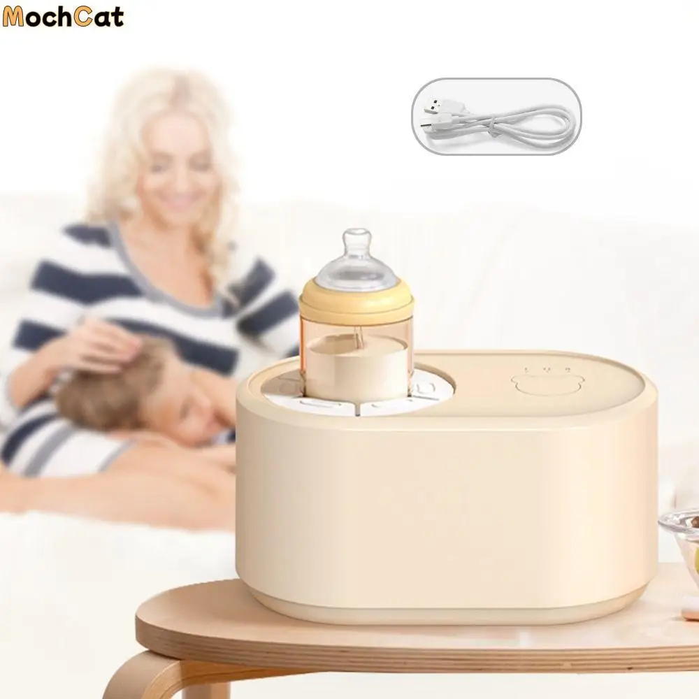 

Adjustable Milk Bottle Warmer 3 Modes with Shake Function Electric Milk Blender Keep Warm Convenient Waterless Bottle Warmer