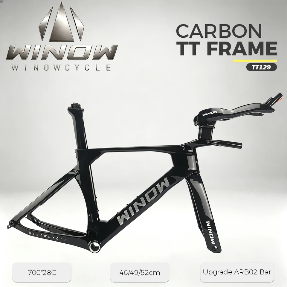Winow Cycle New T1000 Carbon TT Bike Frame Aero Triathlon Bike
