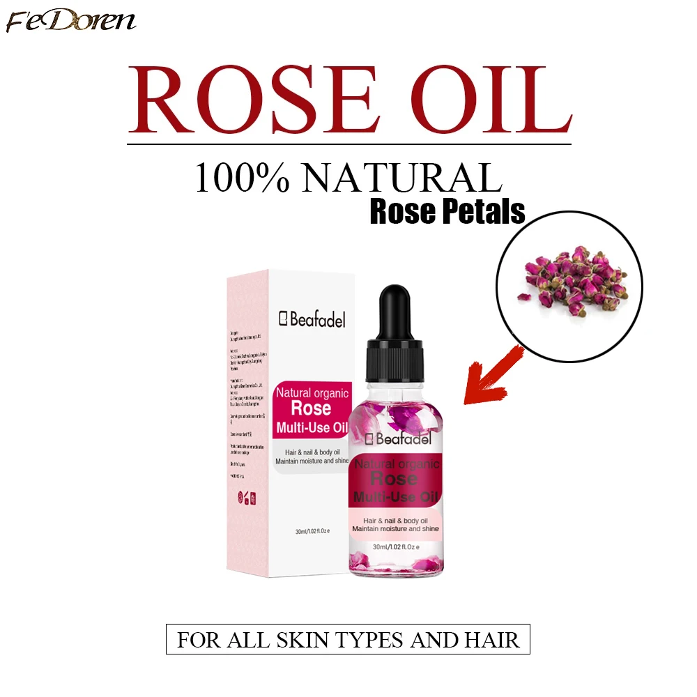 

Rose essential Oil whitening wild Rose Petals Body Repairs Damage Restore Massage Oils Facial moisturizer Nourishing Skin Care