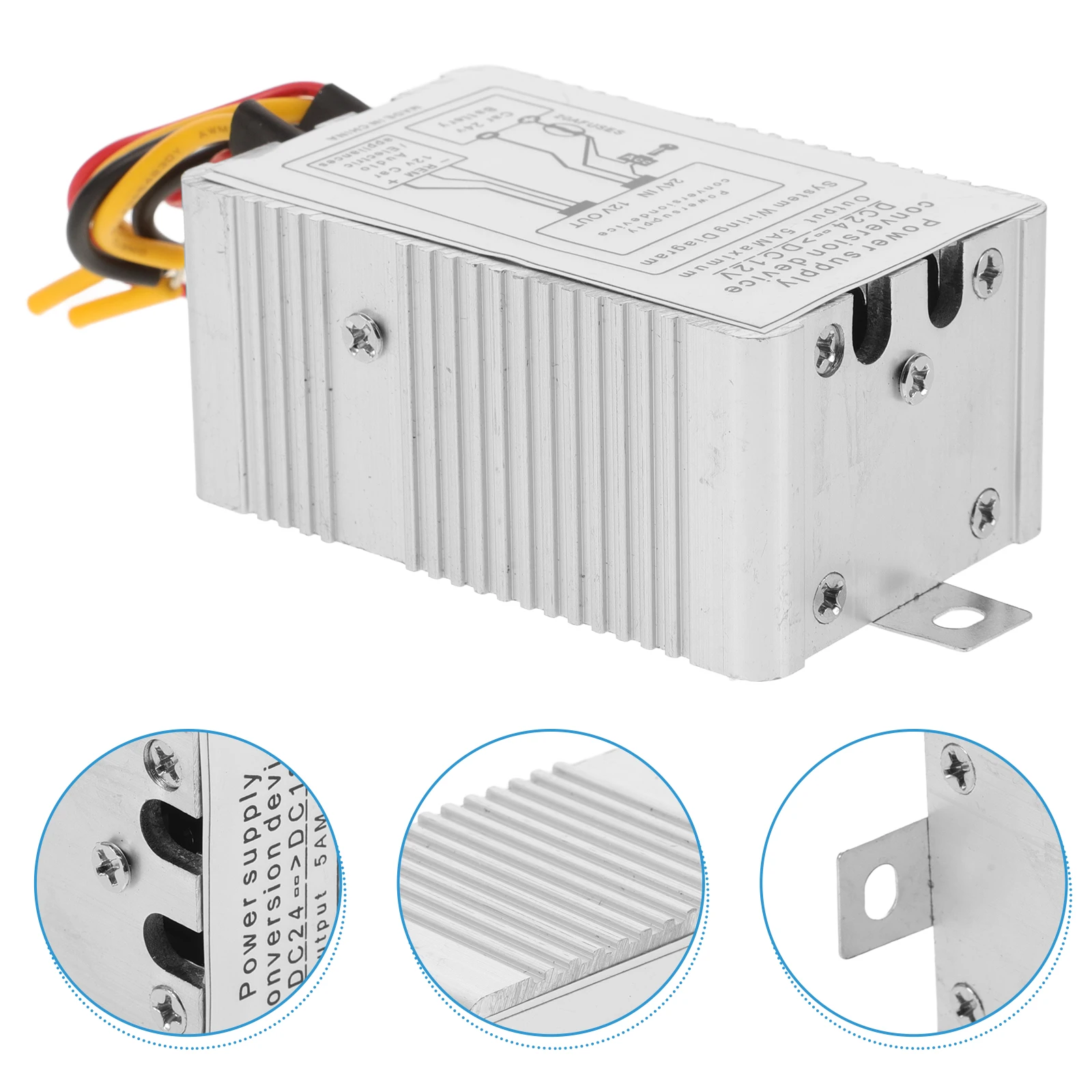 

Power Converter 24V to 12V DC Buck Regulator Step Down Voltage Adapter for Car Truck Boat High Power Output Stable Reliable