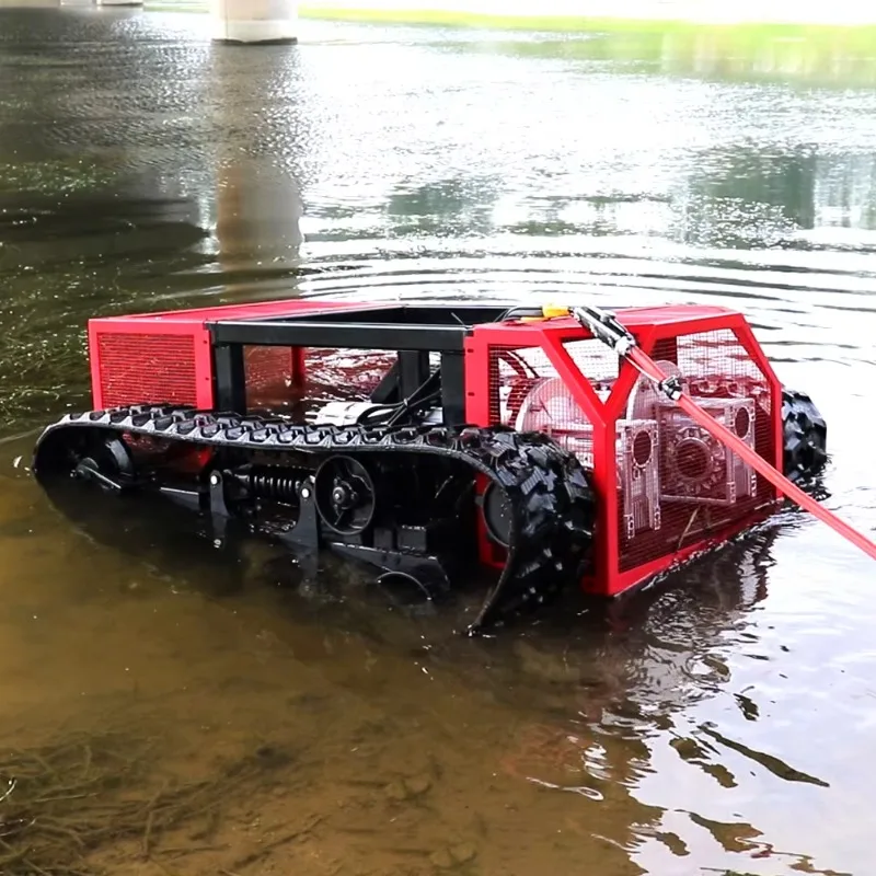 

Factory Price Robot Cleaning Machine Remote Control Underwater Robot Platform Smart tank Chassis For Pond Dredging