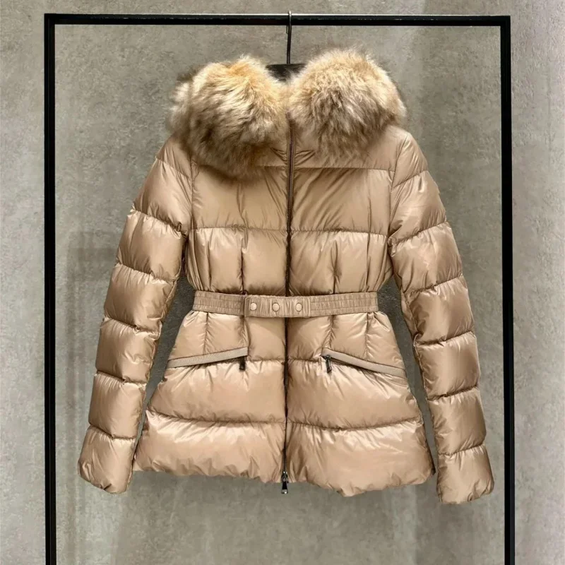 Doudoune en duvet d'oie pour femme, fermeture éclair optique, meilleur manteau d'hiver, mode loisirs, combinaison féminine, Mo * Alexand* r, 90