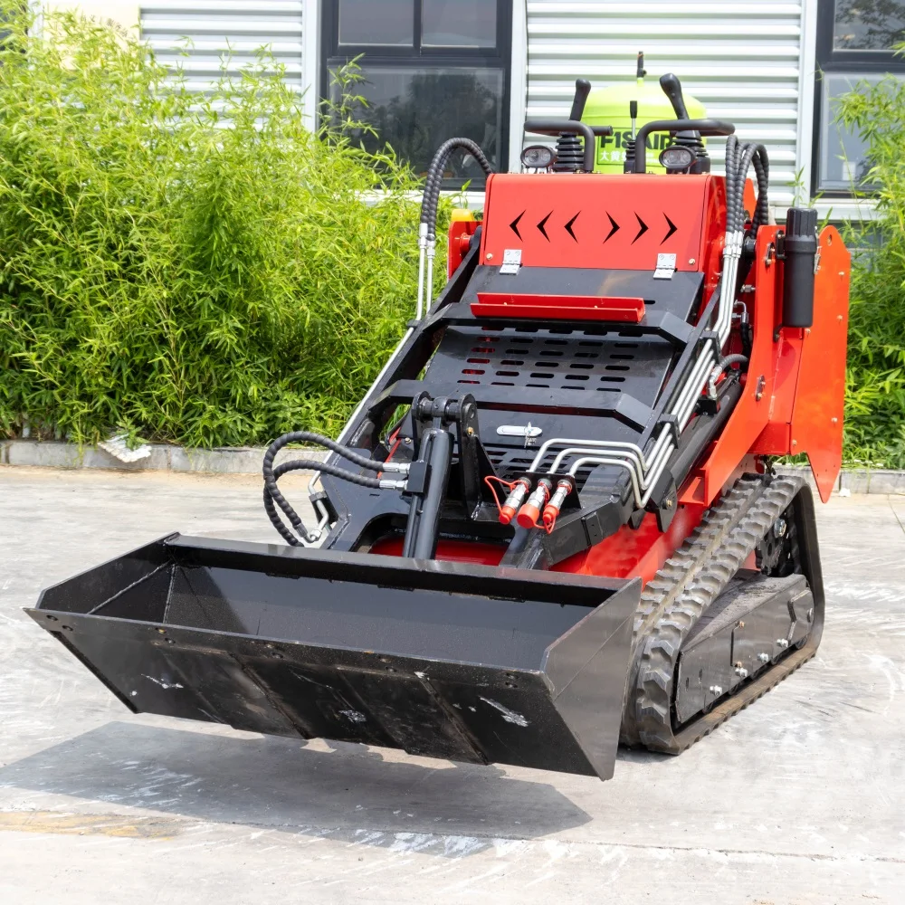 Mini Skid Steer Loader Weichai Diesel Multifunction Compact Loader with Various Attachments for Construction Farm Work