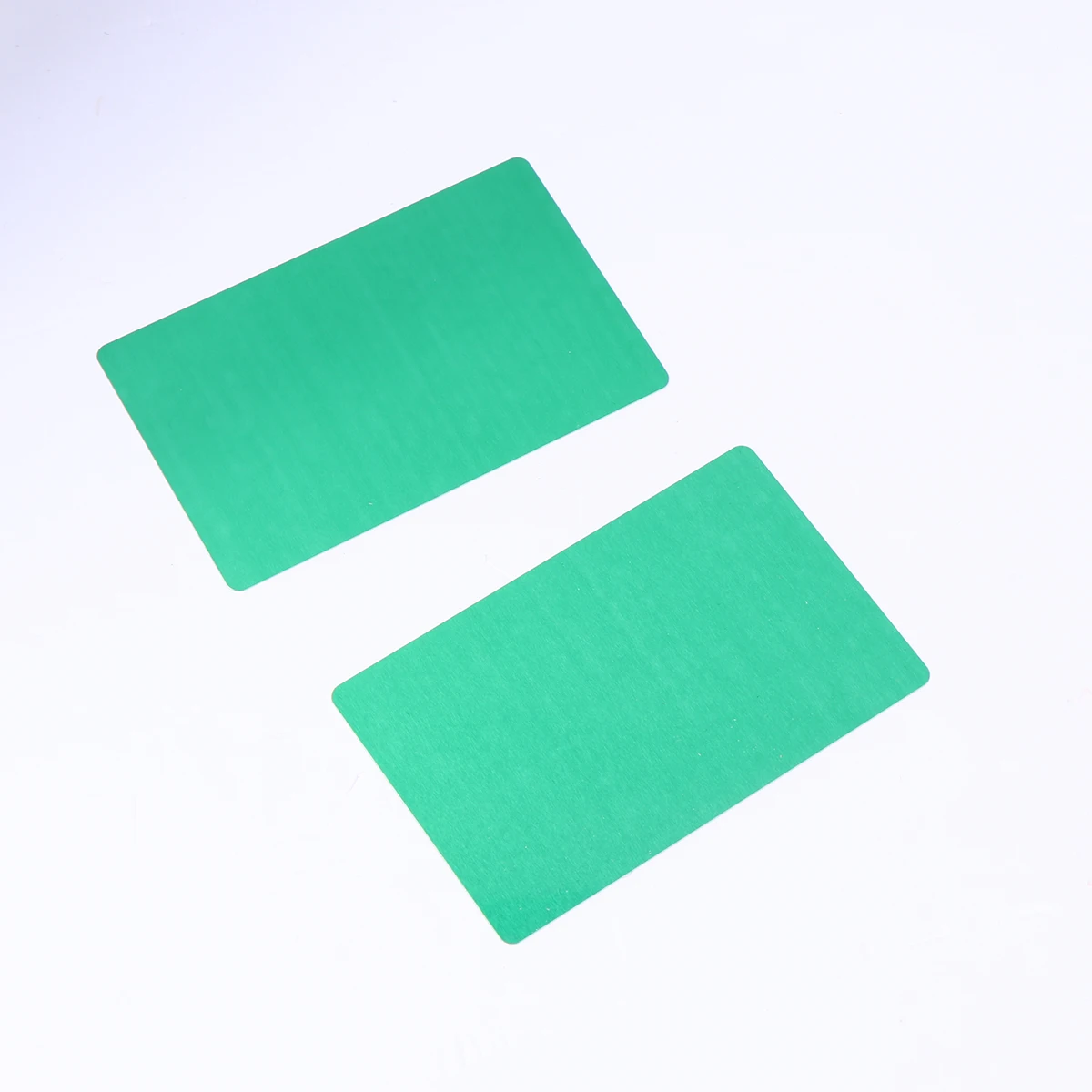 

50 pcs Engraved Business 0.2Mm Thin Colored Anodized Aluminum Diy Name Card For Cnc Machine Blank Credit Card Rounded