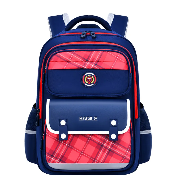 British Kids Backpack Primary Student School Bag Boys Girls Cute Rucksack Large Capacity Waterproof Spine Protection Book Bag