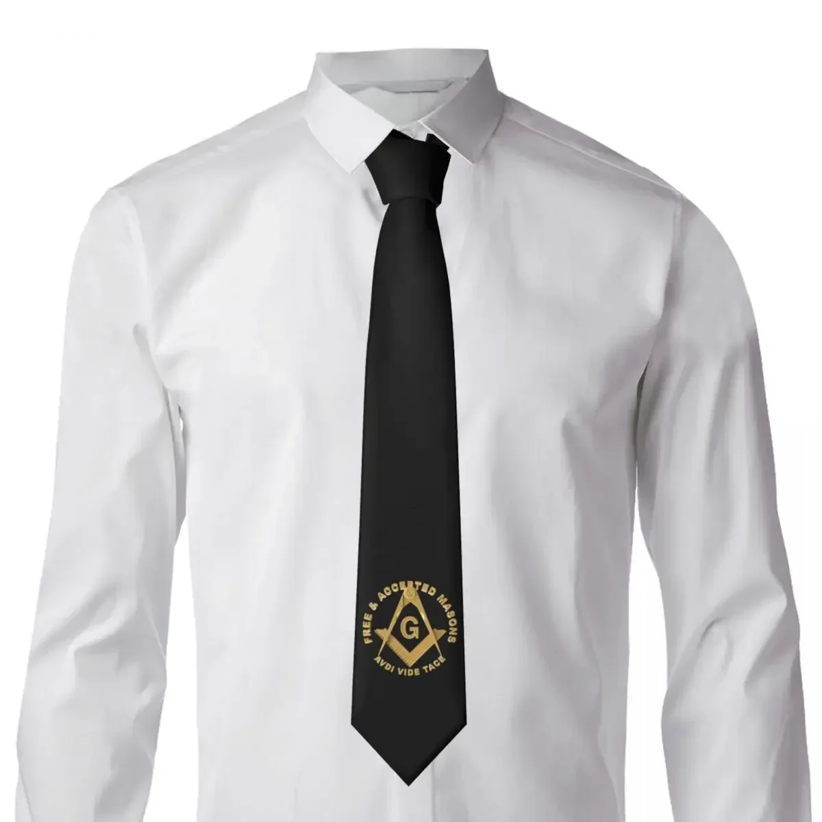 Custom Masons Masonic Freemason Tie Mens Classic Silk Mason Freemasonry Neckties for Business