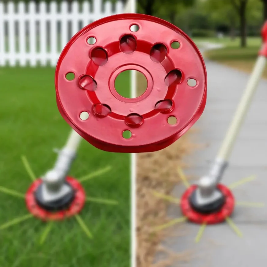 Universal Grass Trimmer Head Easy Load String Trimmer Head 8 Hole Iron Weeds Attachment for Electric Handheld Garden Power Tool view 5