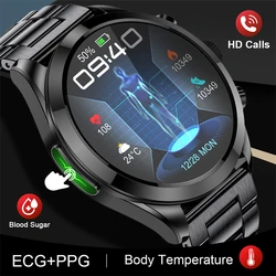 ECG Smart Watch uomo donna trattamento Laser salute pressione sanguigna Smartwatch glucometro orologio indolore Non invasivo glicemia