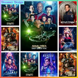 Star Trek Diamond Painting Cross Stitch Embroidery 5D DIY Art Full Drill Mosaic Room Decor Pixel Hobby Gift Adult Hobby Novelty