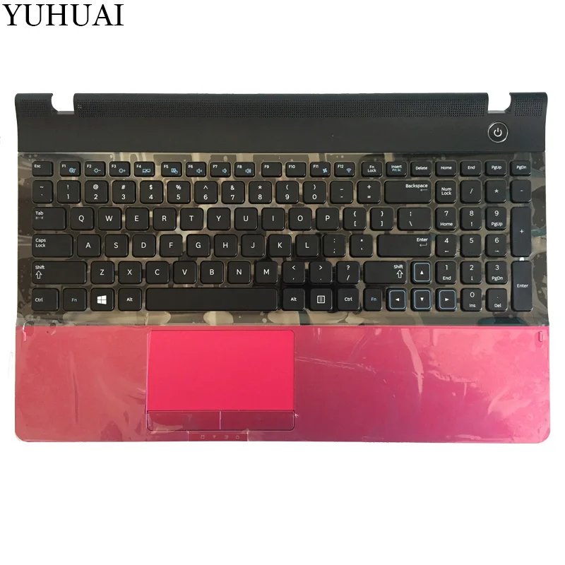 New US Keyboard For Samsung NP300E5A NP305E5C NP300e5x NP305E5A 300E5A 300E5C 300e5x 300E5Z With Palmrest Upper Cover