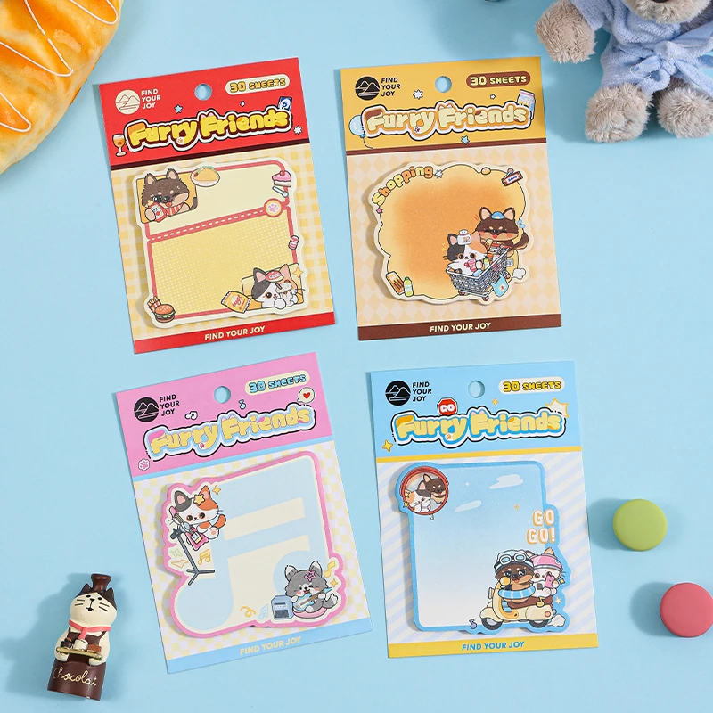 30pcs Kawaii Japanese Korean Style DIY Scrapbook Memo Messages Handmade Background Paper for School Office Supplies