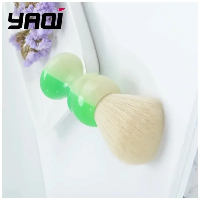 2026 YAQI Shaving Brush JANUS BIFRONS 24mm Synthetic Cashmere Knot Mens Shaving Brush With Dark Seen Handle Gift For Boyfriend