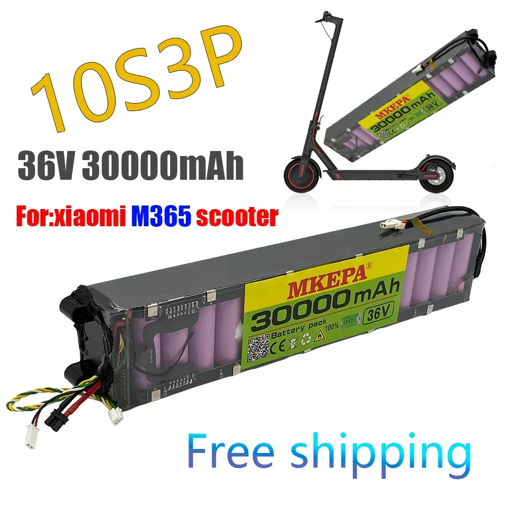 

Original 36V 30000mAh battery For Xiaomi M365 M356 Pro Special battery pack 36V Li-ion battery 30000mAh. For Xiaomi series.