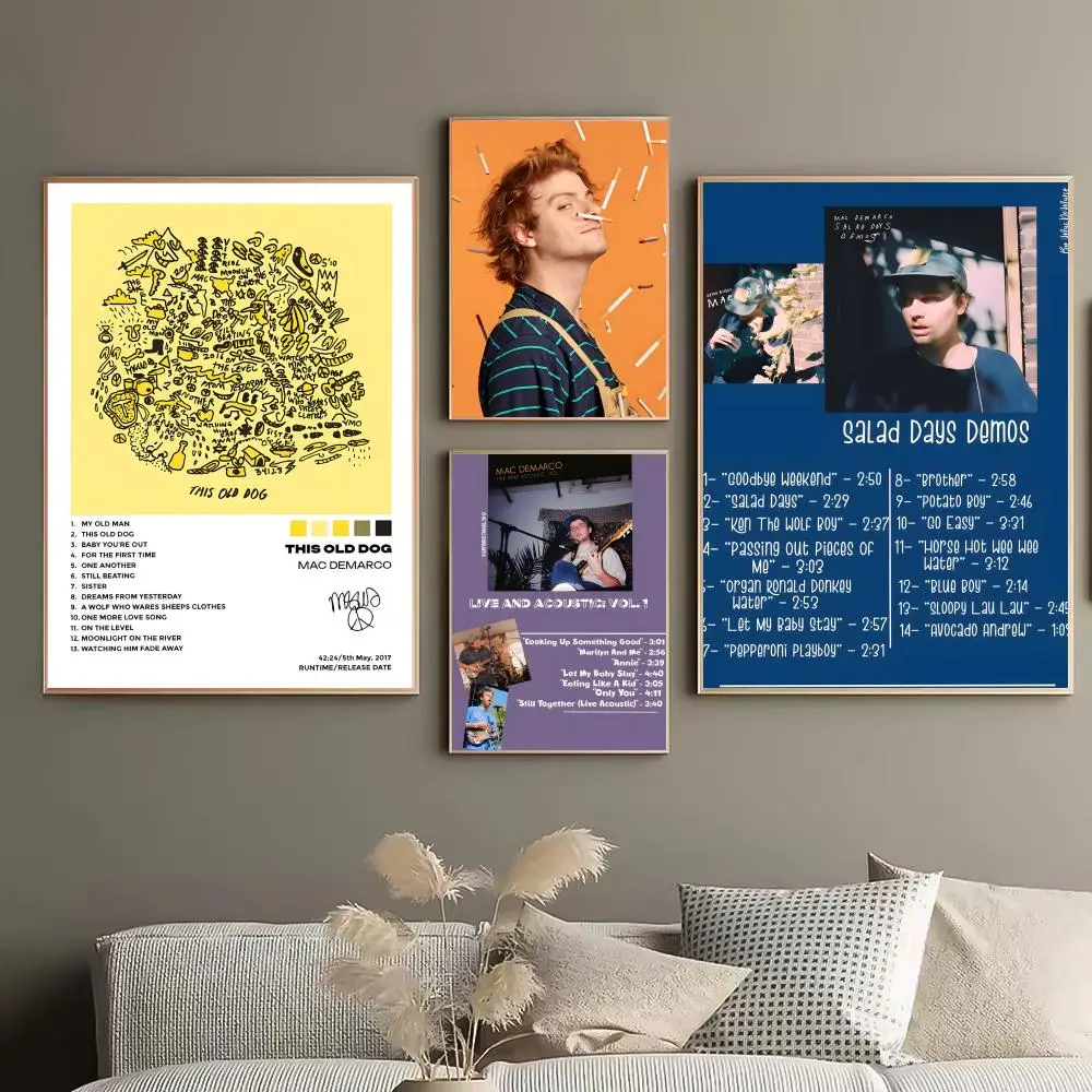 Singer Mac Demarco Cozy Space Addition Modern Wall Accent Modern Room Look Minimalist Wall Hack Instant Wall Refresh Poster