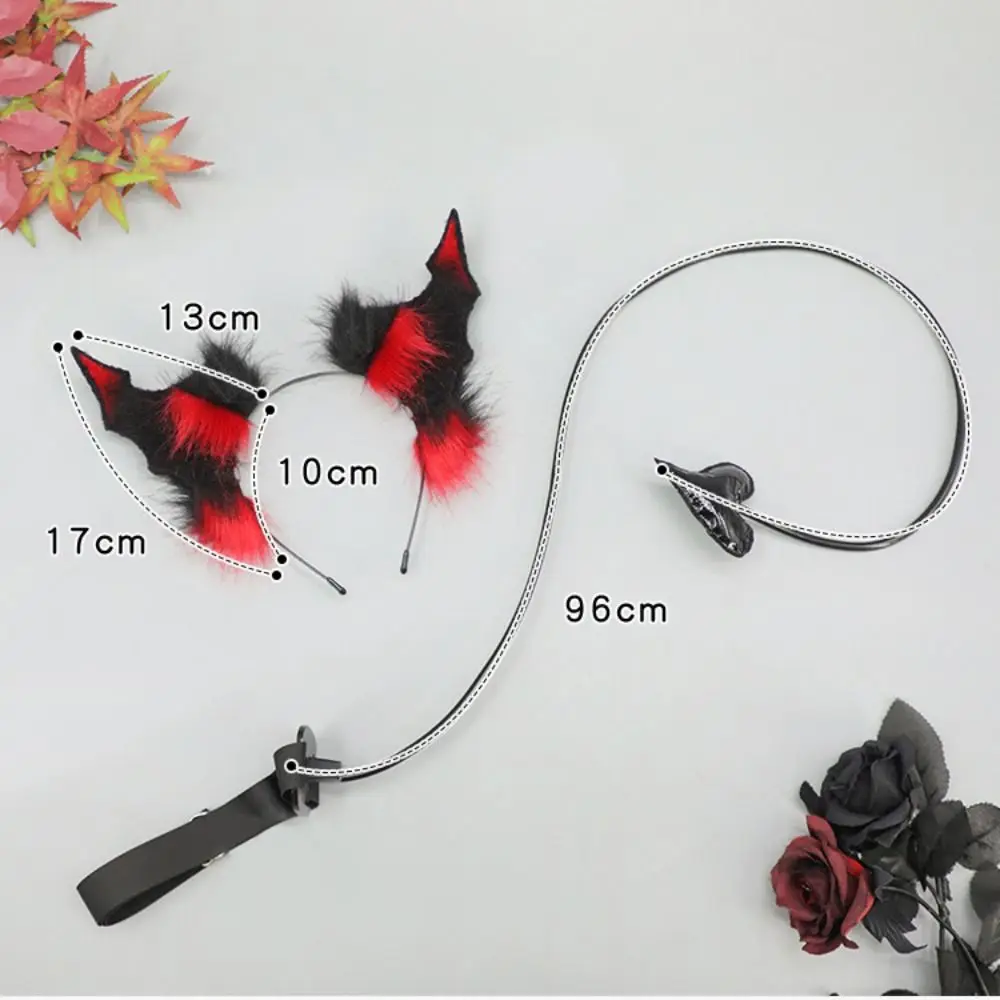 جديد الظلام القوطية شيطان قرون عقال القلب الأسود شيطان الذيل الدعامة تأثيري حلي خوذة #6