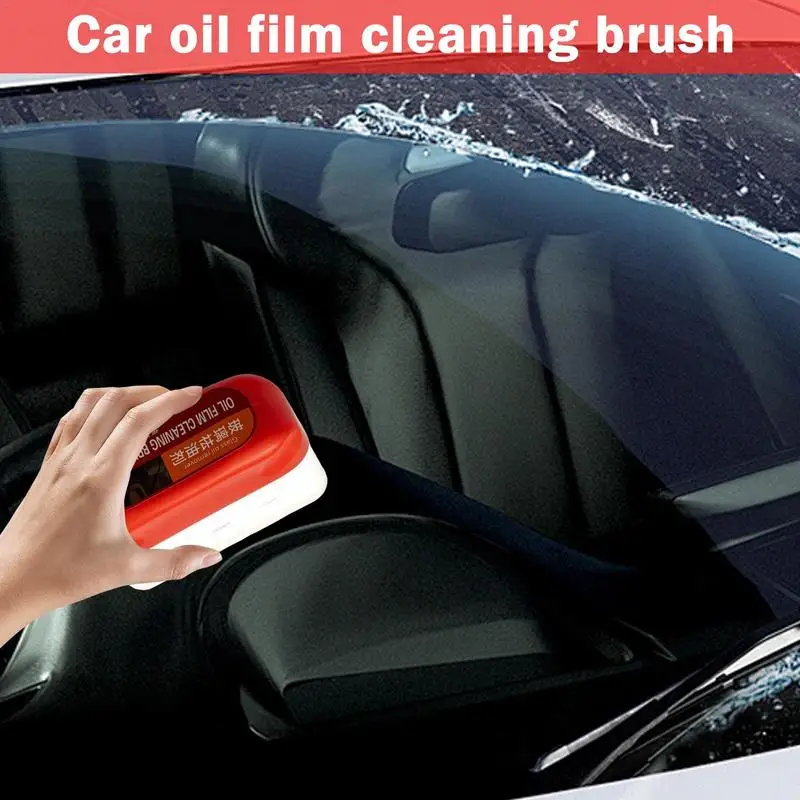 100ml Auto Windshield Cleaner Potężny środek do usuwania filmu olejowego ze szkła samochodowego Szczotka do czyszczenia filmu olejowego Materiały do mycia samochodu