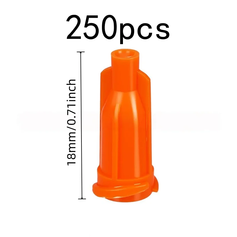 250 pcs Syringe Nozzle Caps Universal Tight Fit, designed for Syringe Liquid Storage, Leak Proof Seal