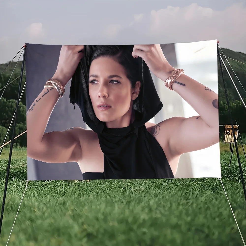 Singer Halsey-ES flag Art Sci Fi Room Home Decor Wall Mount Home Decor Banner