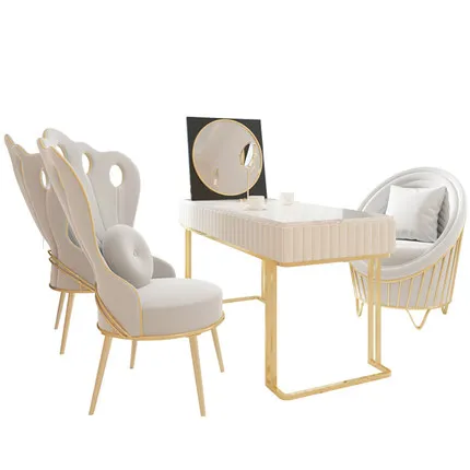 rr- Beauty Salon Nail Shop Office Reception Sofa Milk Tea Shop Reception Sales Office Reception Discussion Table and Chair#