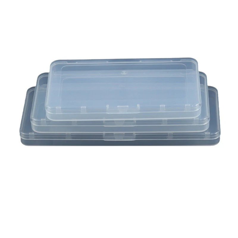 Mini Plastic Box Rectangular Box Translucent Box Packing Box Storage Box Dustproof Solid Strong Jewelry Storage Case Container