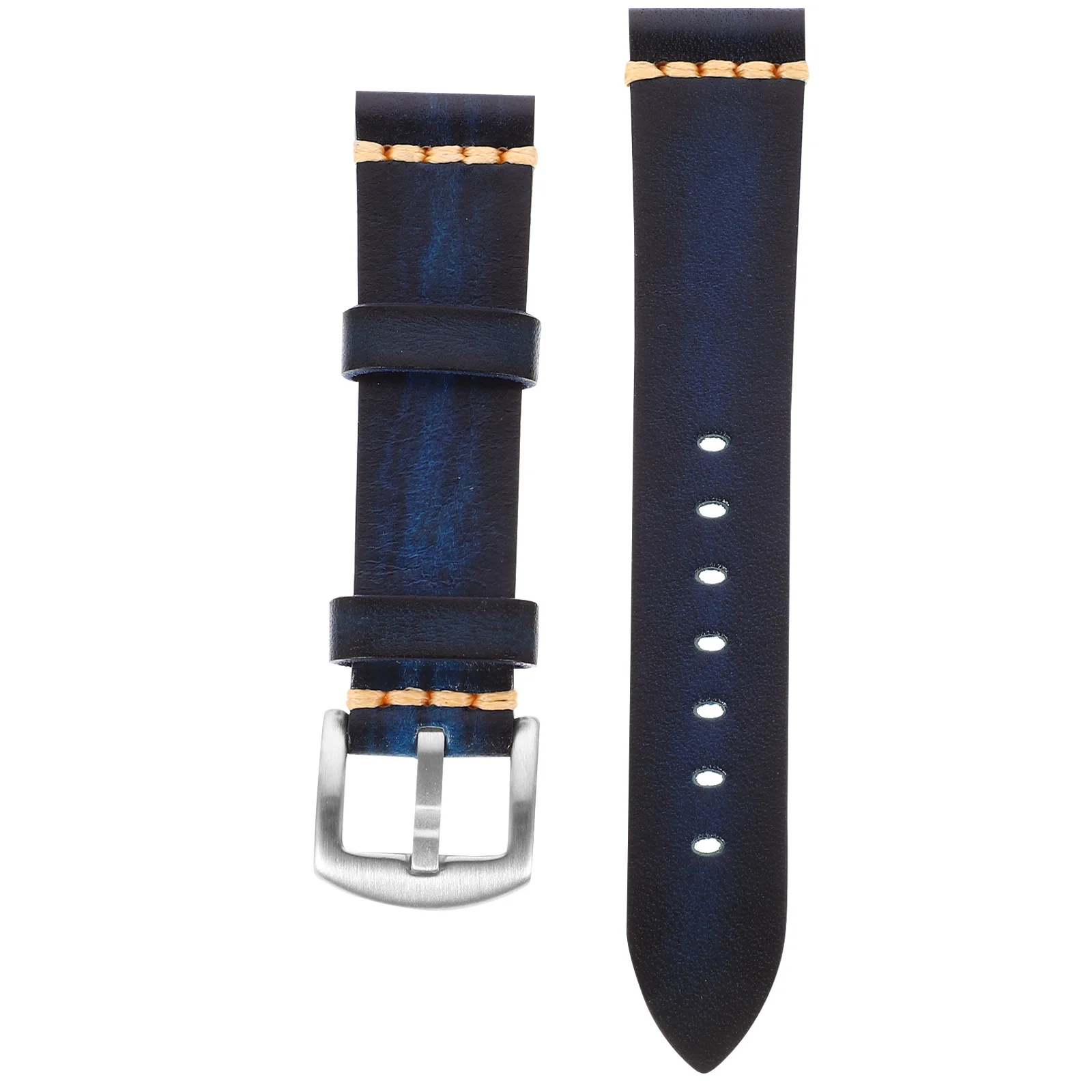 

Cowhide Watch Strap Soft Durable Adjustable Compatible Smart Watch Band Replacement for Sports Activity