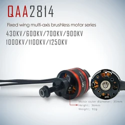 QX-MOTOR QAA2814 2814 3536 600KV 700KV 900KV 1000KV 1100KV 1250KV motore Brushless CW CCW per parti di giocattoli telecomandate