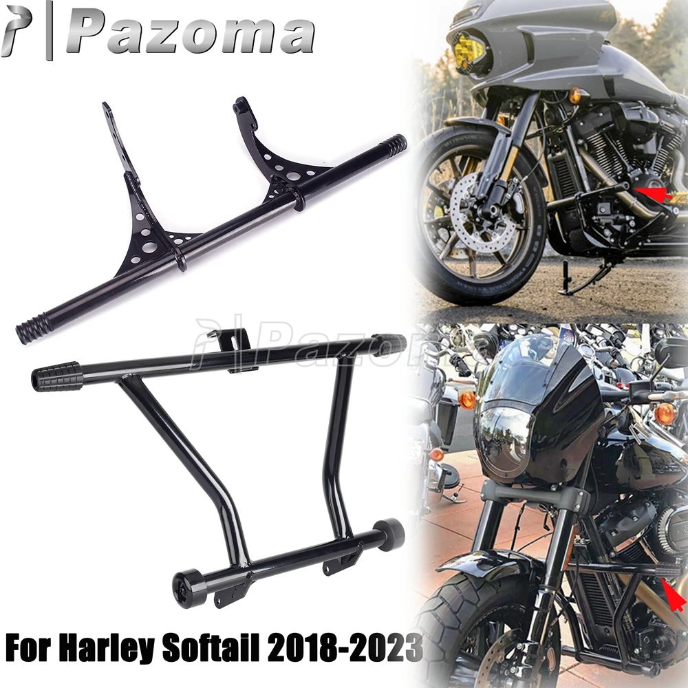 

Engine Crash Bars Slider Bumper For Harley Softail 2018-2023 Street Bob FXBB FXBBS Low Rider FXLR FXLRS FXST Fat Bob FXFB FXFBS