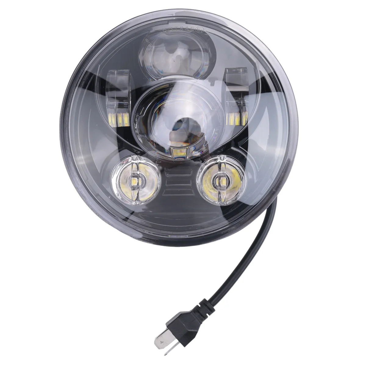 5.75 Inch LED Motorcycle Headlight LED Hi/Lo Beam for Harley Sportster 1200 883 Touring Scrambler Triple Headlight