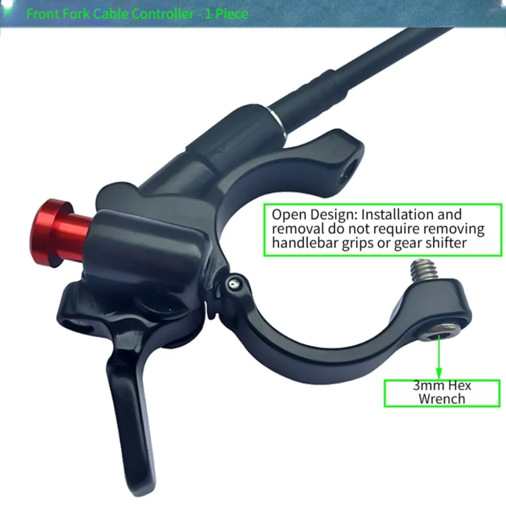 MTB Suspension Fork Remote Lockout Switch Aluminum Alloy Handlebar Lever For Suntour For RockShox XCM For XCR For Epicon 22.2mm view 4