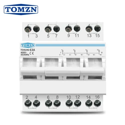 TOMZN 4P 63A 3 Phase MTS Dual Power Manual Transfer Isolating Switch Interlock Circuit Breaker Changeover Switch