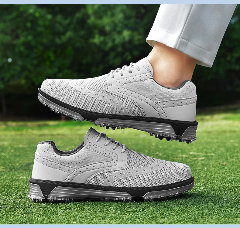 Golf Schuhe Männer Mesh Atmungsaktive Bequeme Golf Turnschuhe Outdoor Walking Anti Slip Athletische Golfer Zug Schuhe Größe 40-47 # – Detail 9