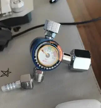 Imagem -03 - Redutor de Pressão para Medidor de Fluxo de Argônio Oxigênio Propano e Acetileno Válvula Reguladora de Argônio