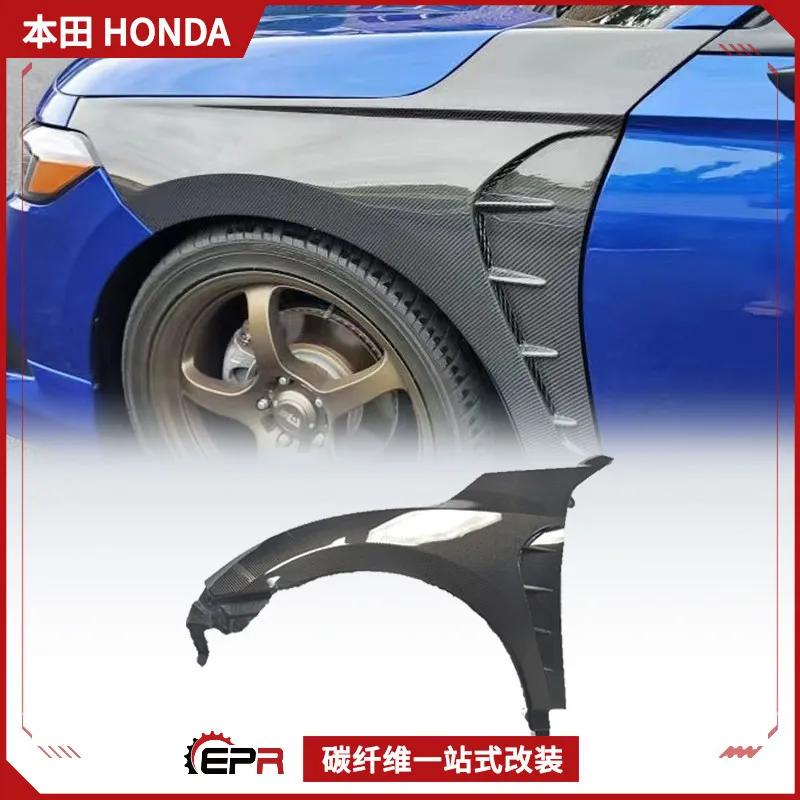 

Suitable for Honda 11th generation Civic FL FE carbon fiber HT1 front fender open hole heat dissipation fender