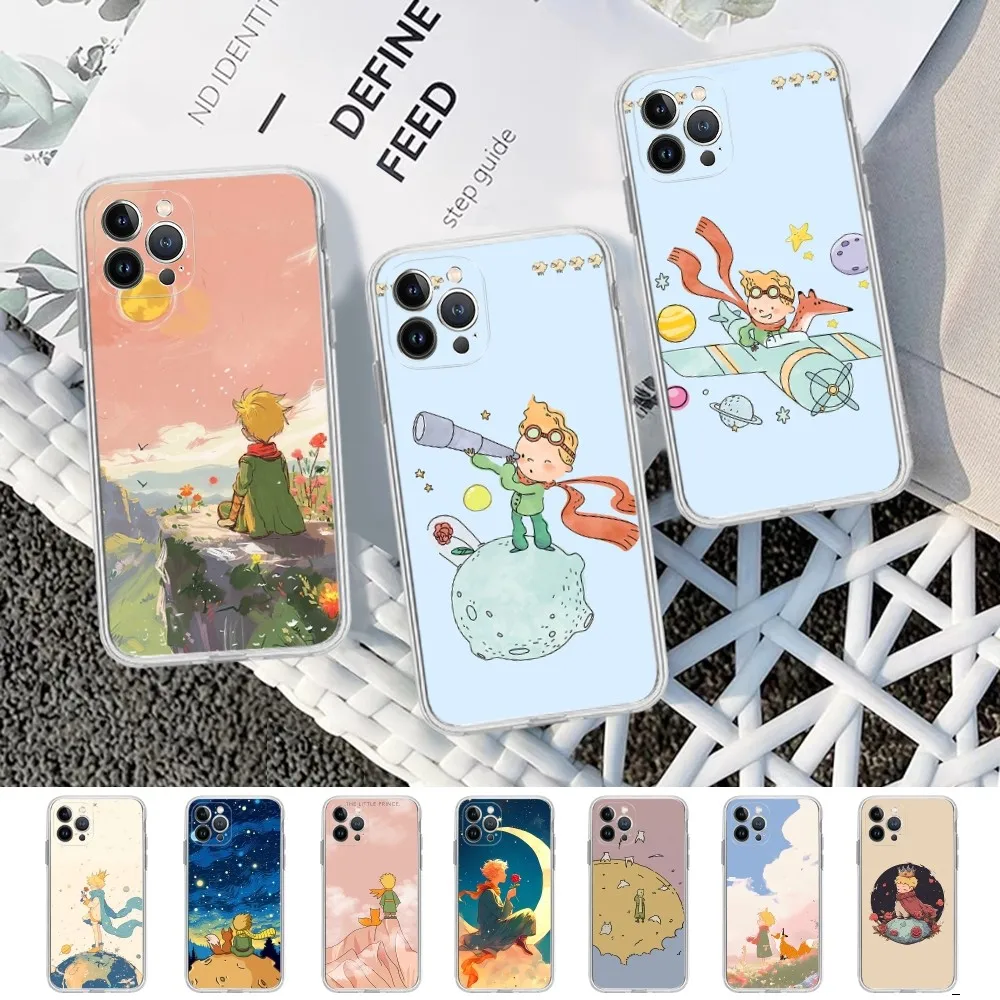 The L-Little P-Prince Phone Case For iPhone 15 14 11 12 13 Mini Pro XS Max Cover 6 7 8 Plus X XR SE 2020 Funda Shell