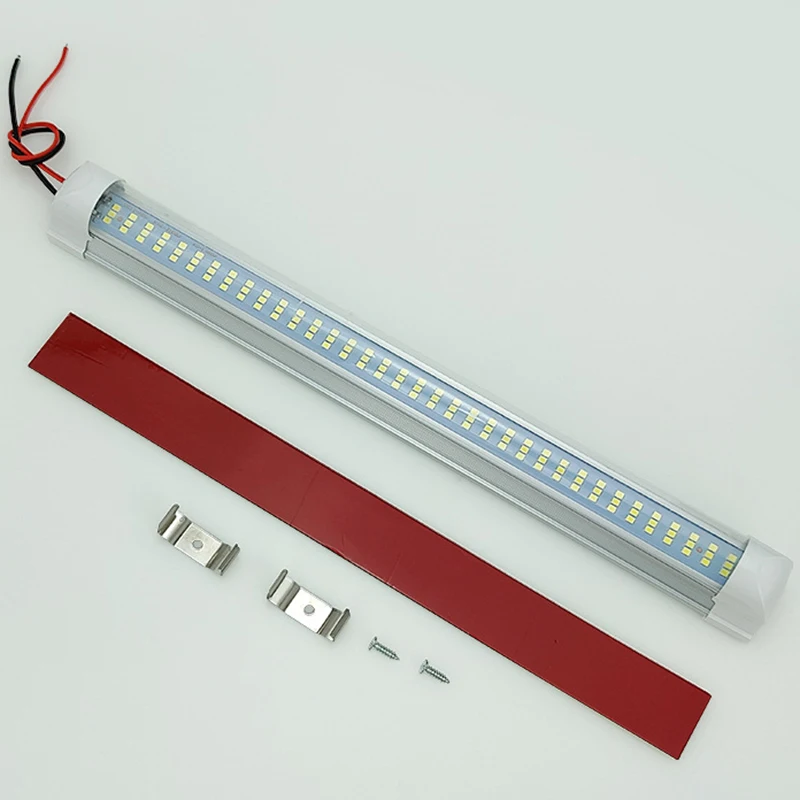 Faixa de iluminação interior do carro, 108 LED, DC 12 V - 80 V, Iluminação para Motor Home, Van, ônibus, barco, luz doméstica