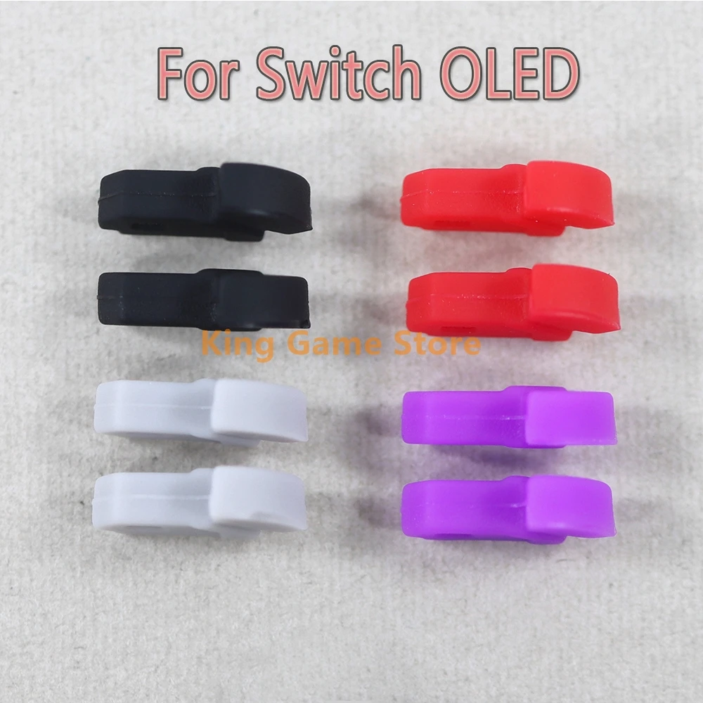 

4 пары противоскользящих накладок для игровой консоли Switch Oled, нескользящие резиновые накладки для игр, замена для ремонта Switch OLED