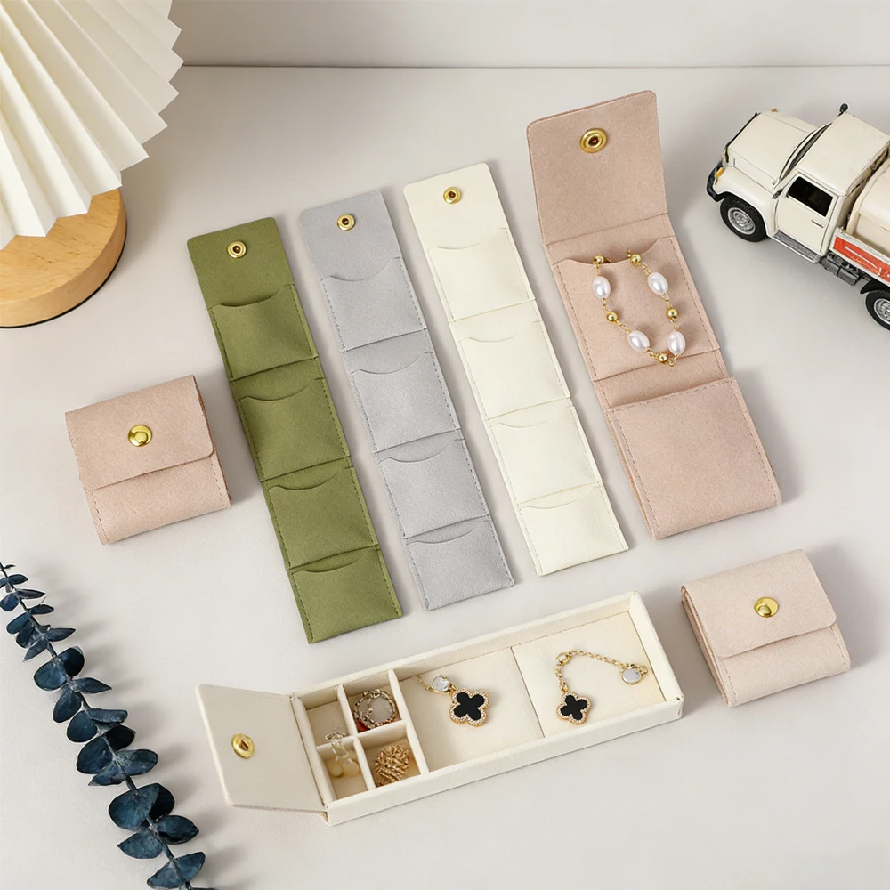 

10/20/50 шт. 5x23 см Мешочки для украшений с индивидуальным логотипом, из замши и микрофибры, портативные дорожные мешочки для хранения серег, колец, ожерелий и ювелирных изделий